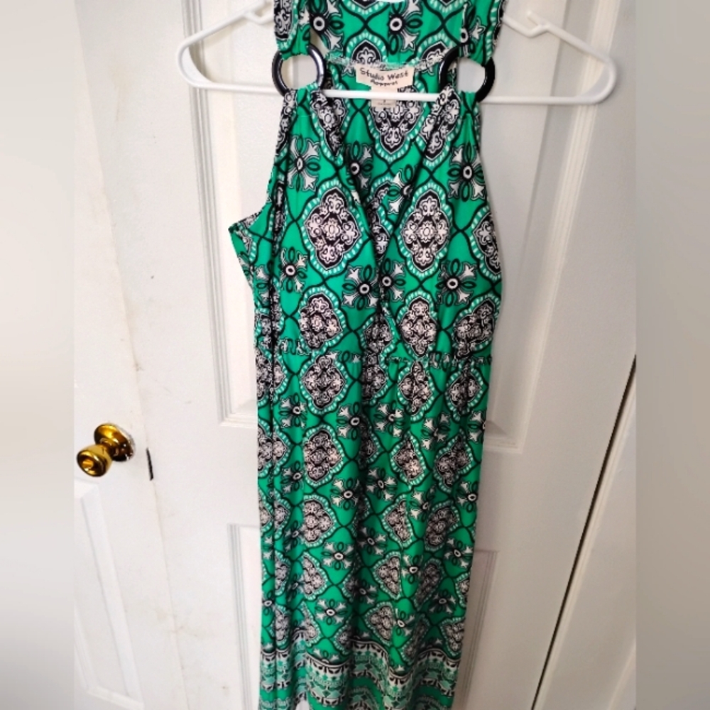 Green Patterned Dress